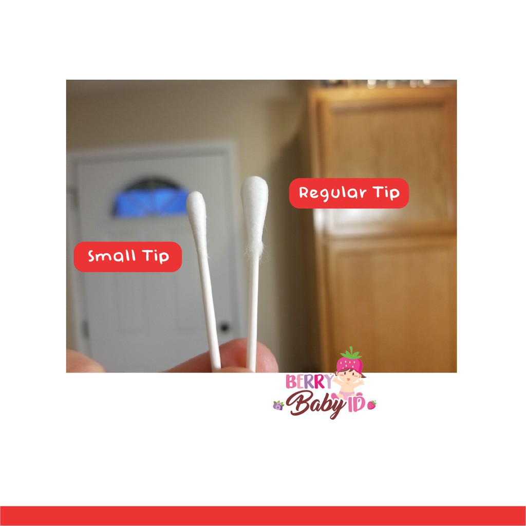 Pigeon Cotton Swab Korek Kuping Bayi Dewasa Cotton Buds Regular Tip Berry Mart