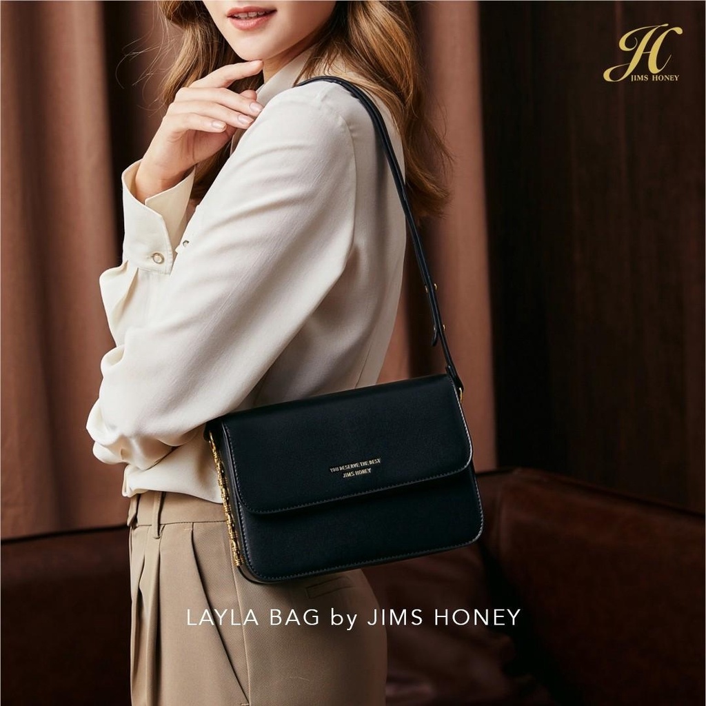 Jims Honey Layla Bag Tas Selempang Wanita Korea Fashion Import Sling Bag