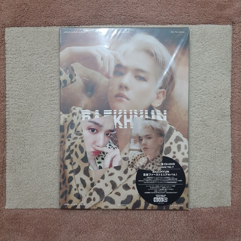(READY STOCK) BAEKHYUN JAPAN ALBUM GET YOU ALONE VERSION SET BENEFIT CLEAR PHOTOCARD PC STORAGE CASE