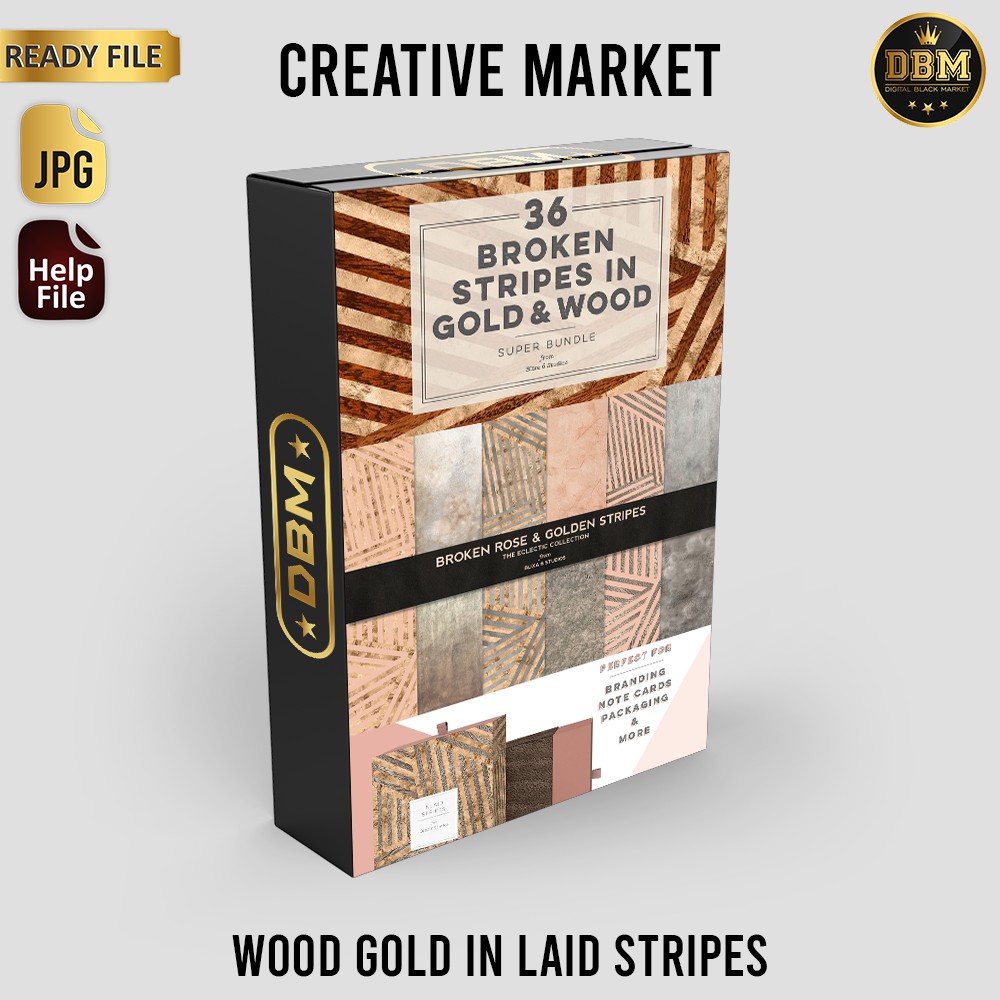 Wood Gold In Laid Stripes - JPEG Ultra HD