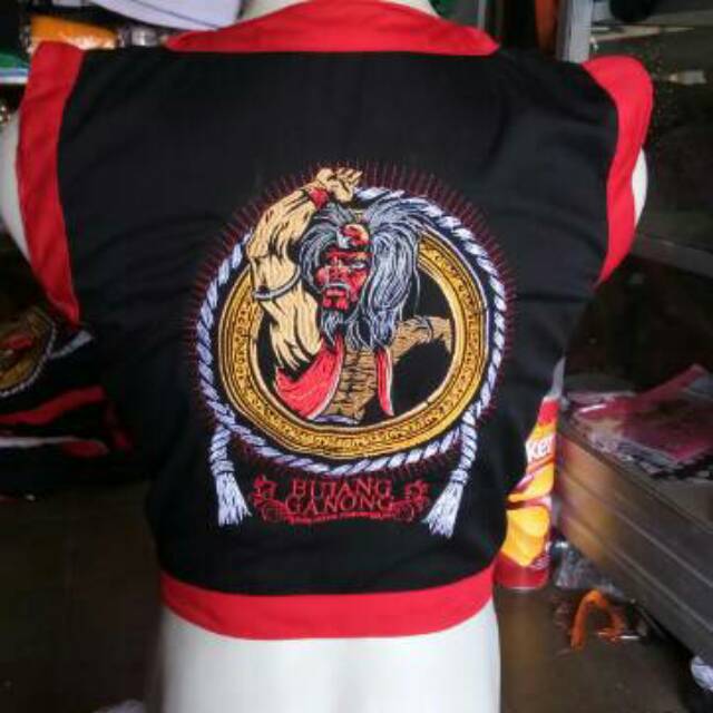 Rompi ganong bordir / rompi ganong / baju ganong / baju ganongan / barongan / reog / kuda lumping