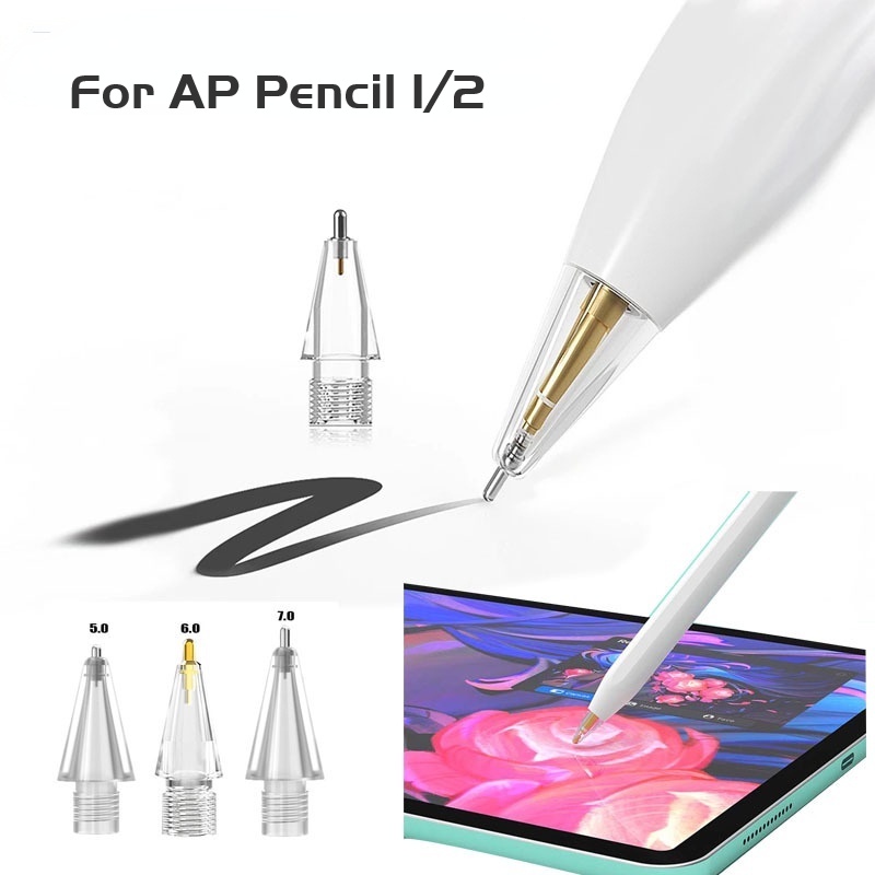 Pen Stylus Layar Sentuh Lapis Nikel Lapis Alloy Untuk Apple Pencil Gen 1 / 2