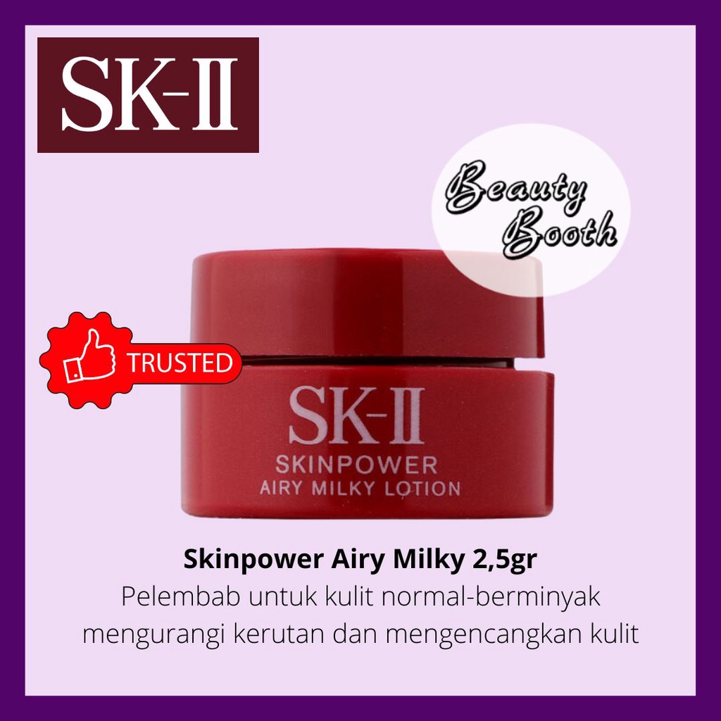 SK-II SKII SK2 SK II Skinpower Airy Milky Lotion 2,5gr RnA 2,5gr Skinpower Cream 2,5gr Pelembab