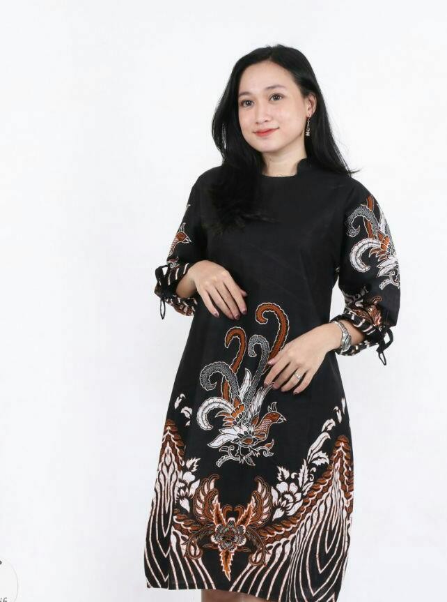 Batik Couple Keluarga Sania Ruffle Ori Ndoro Jowi Dnt Motif Ayam