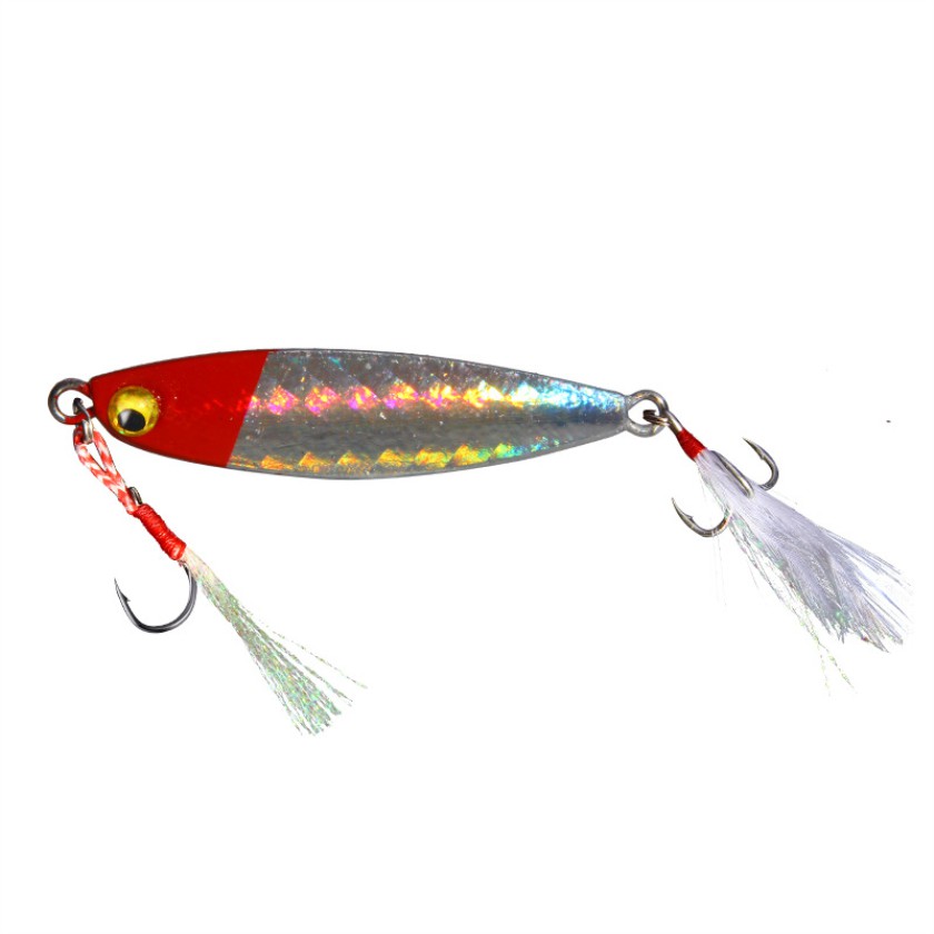 Shengyao 1Pcs Umpan Pancing Laser Metal Lead Jig Swimbait 7g/10g/15g/20g Fishing Lure Ikan Bass Bait Sinking Jigging Laser Jigging Timbal Logam Jig Lambat Jigging / Trolling Sendok Logam Fishing Lure