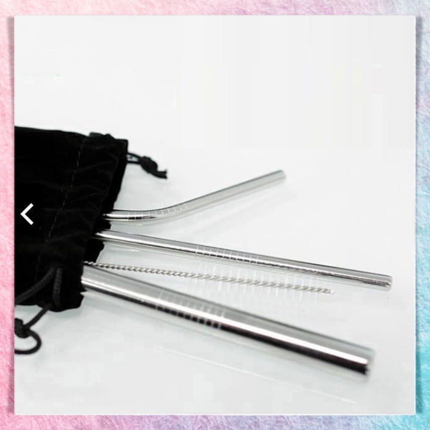 Sedotan Stainless Set | Sedotan Stainless 5 in 1 | Sedotan Stainless Steel | Reusable Straw