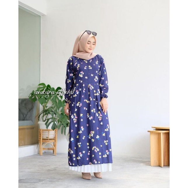 DRESS BUNGA / DRESS WANITA BERMOTIF BUNGA/ DRESS BUNGA BUSUI