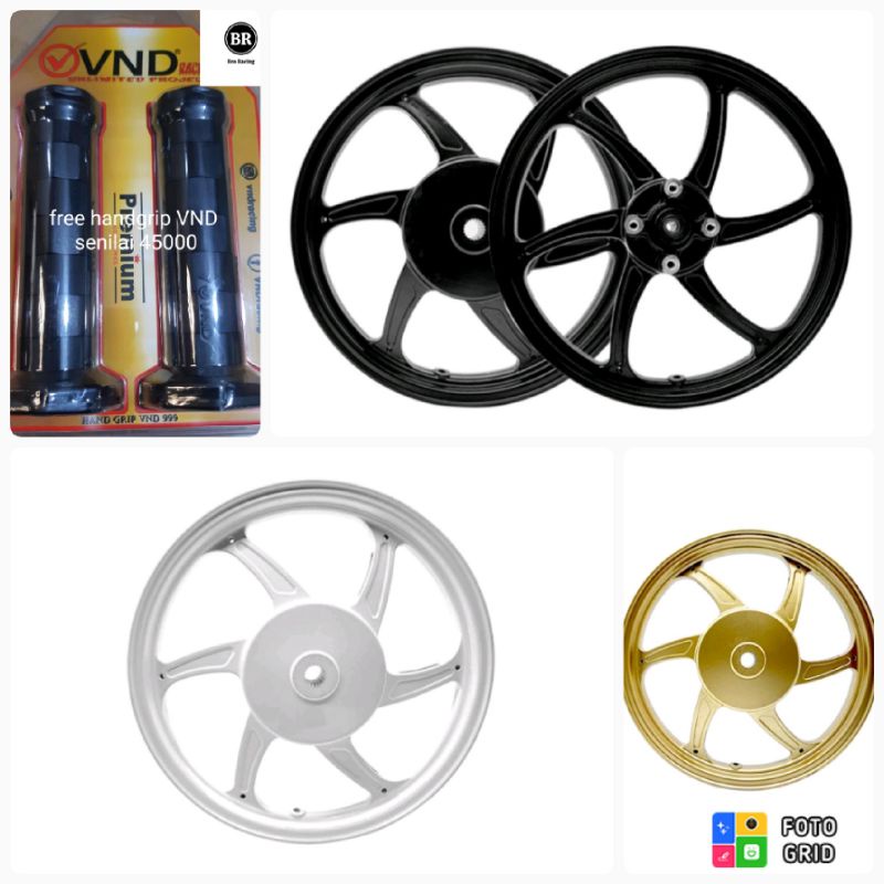 VELG RACING VND SIX STAR FAZZIO 125 - ORIGINAL