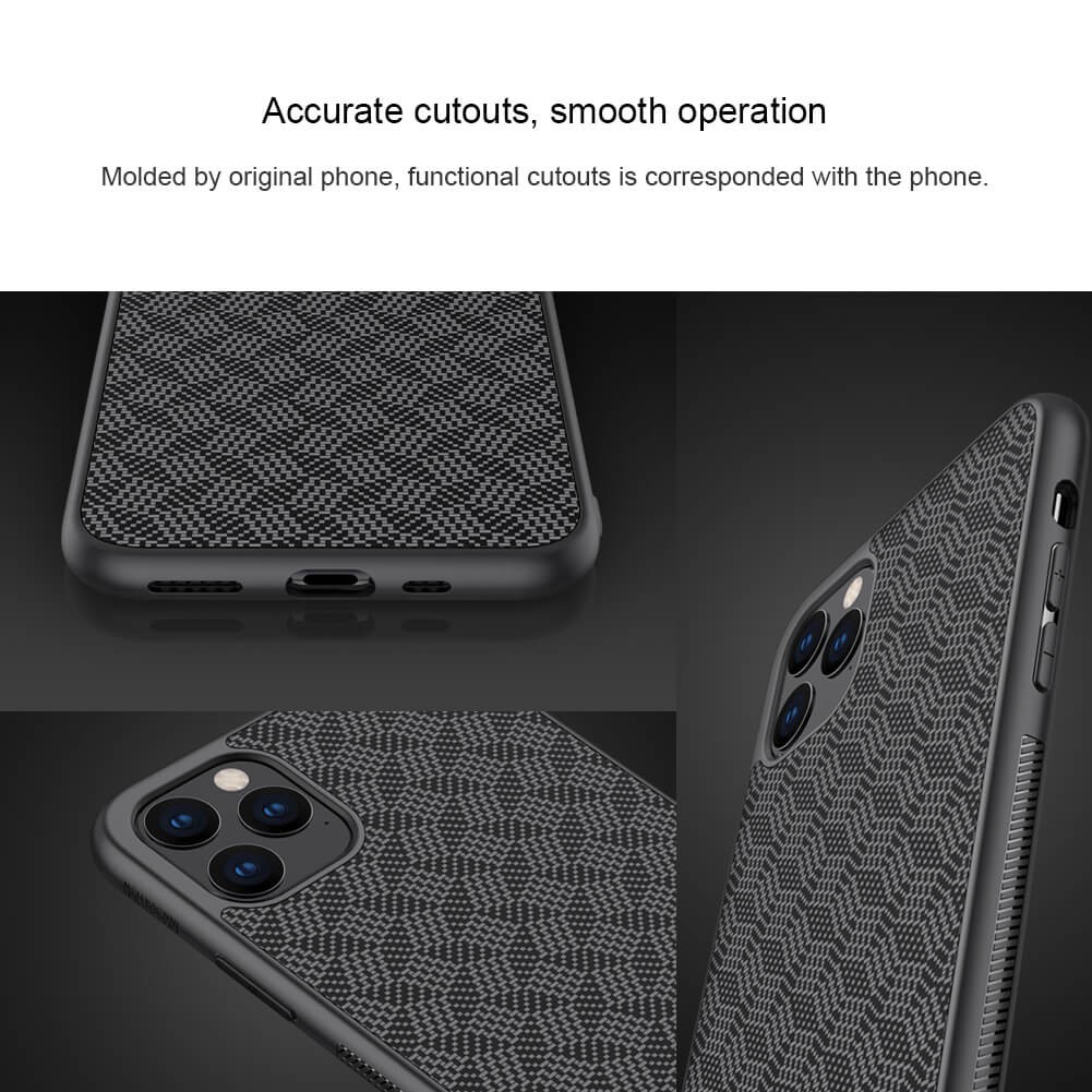 Hard Case iPhone 11 Pro 5.8 Nillkin Synthetic Fiber Plaid Casing Original