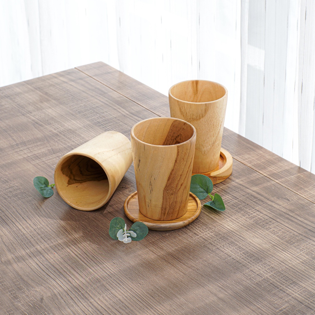 Dekayu - Gelas Kayu Jati Rena | Wooden Glass