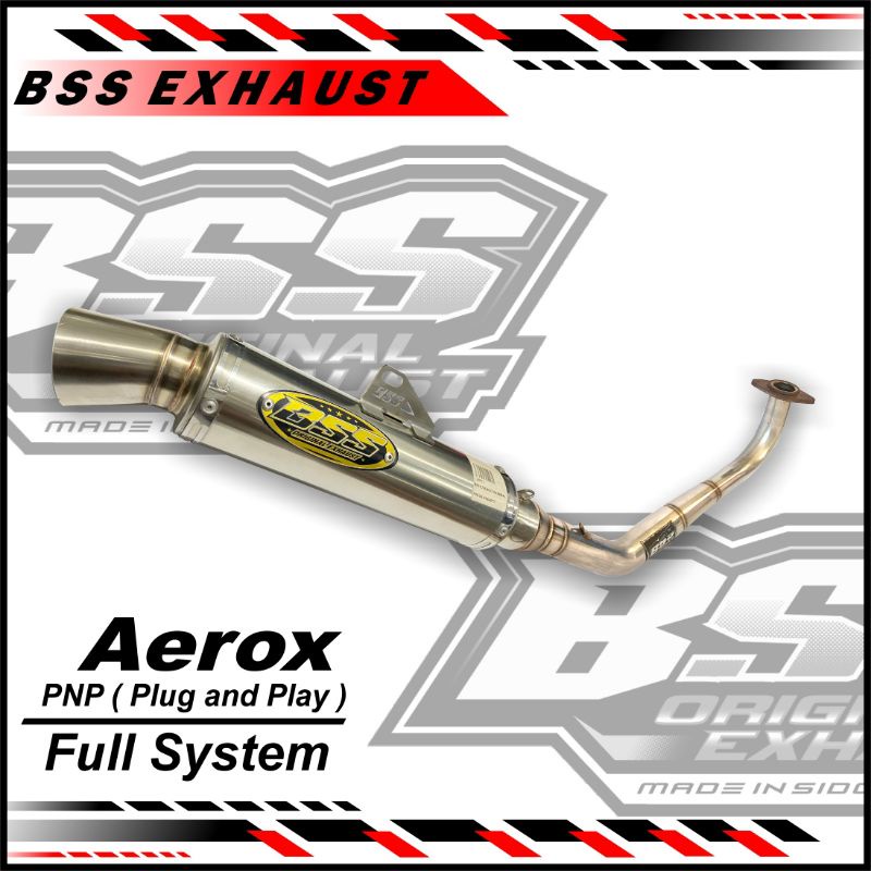 Knalpot BSS Aerox Inlet 50 Original BSS