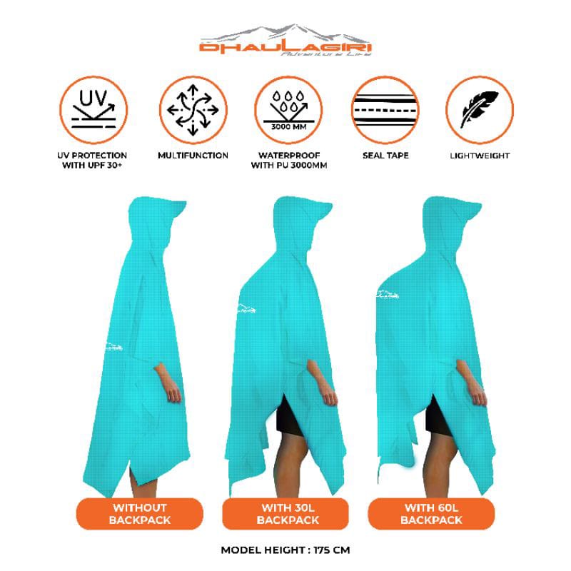 [BISA COD] Jas Hujan Ponco 3 in 1 Dhaulagiri Waterproff Full Sealed /Jas Hujan Bivac FlySheet/ponco dhaulagiri/jas hujan ponco dhaulagiri/jas hujan ponco / jas ujan dhaulagiri