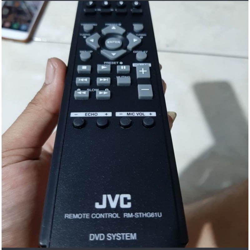 REMOTE REMOT DVD HOME TEATER JVC RM-STH61U ORIGINAL ASLI