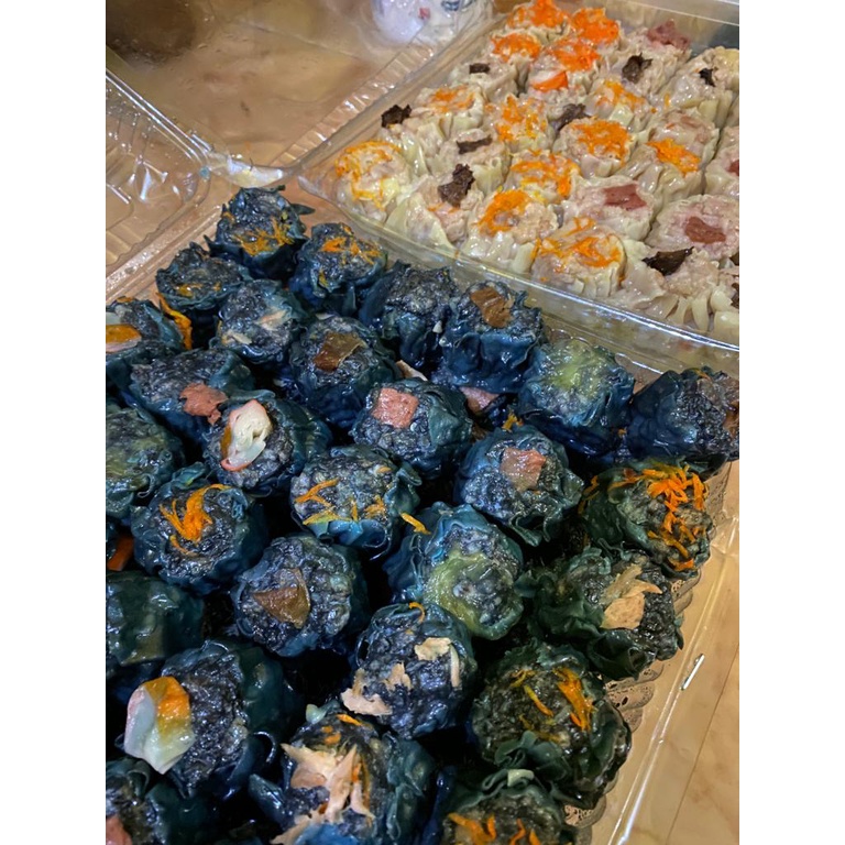 

BLACK CHARCOAL DIMSUM (frozen) isi 10/ DIMSUM AYAM HOMEMADE UNIK