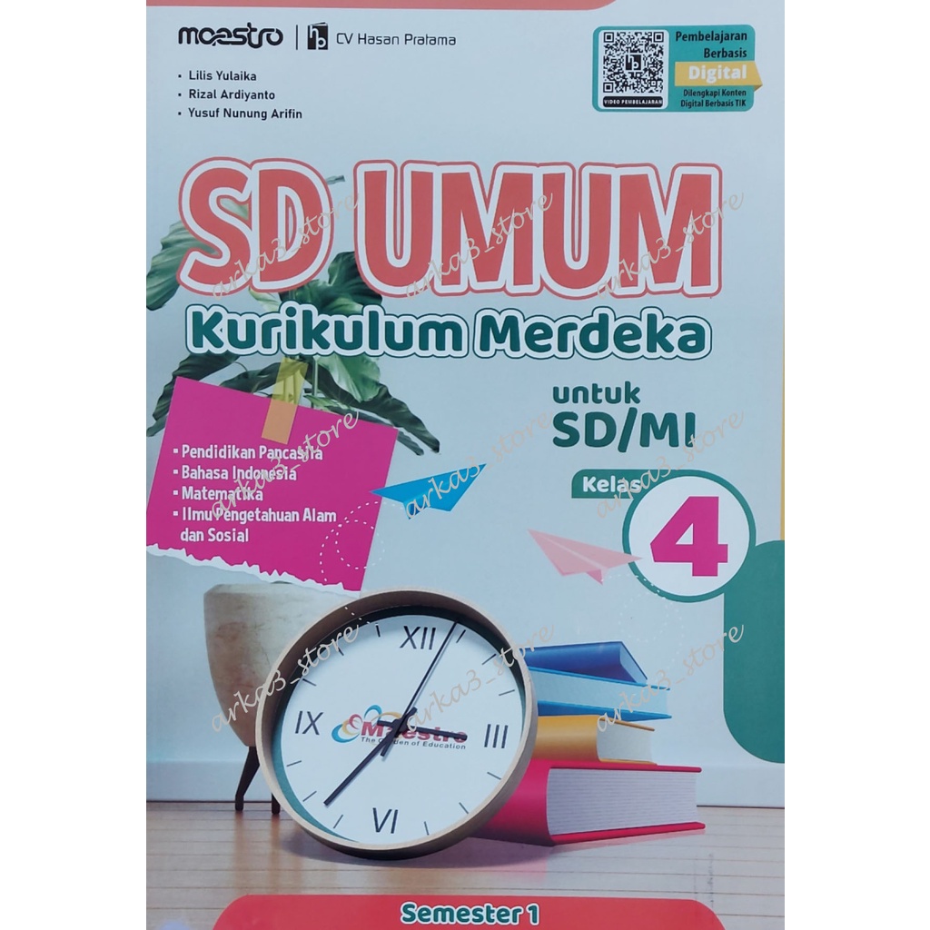 Buku SD UMUM Terpadu Kurikulum Merdeka - Maestro SD/MI Kls 4 Semester 1