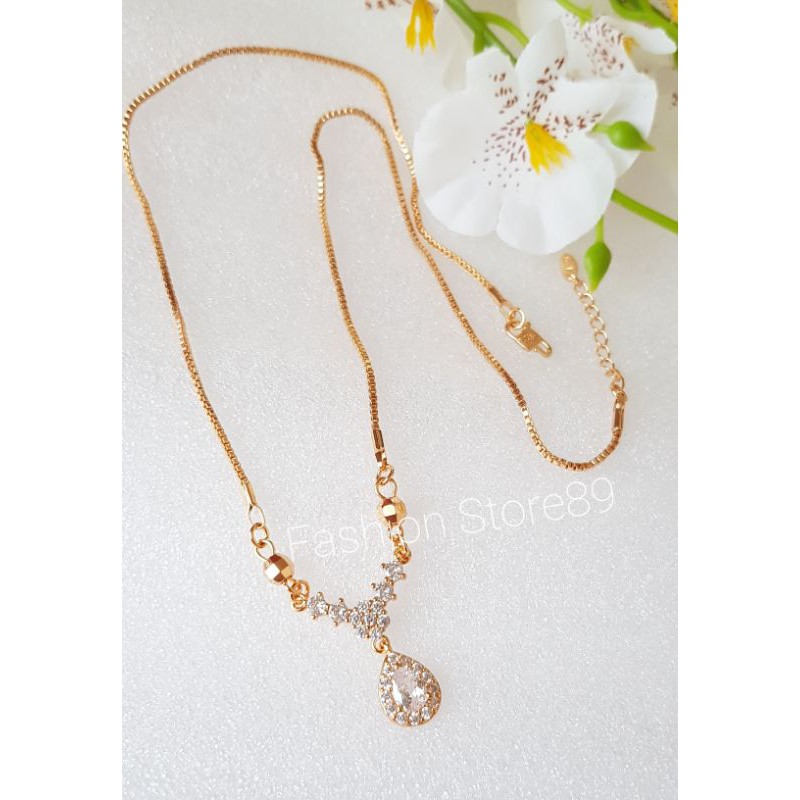 Kalung Koye Permata Jurai Xuping Yaxiya Import bestquality lapis emas 18k premium