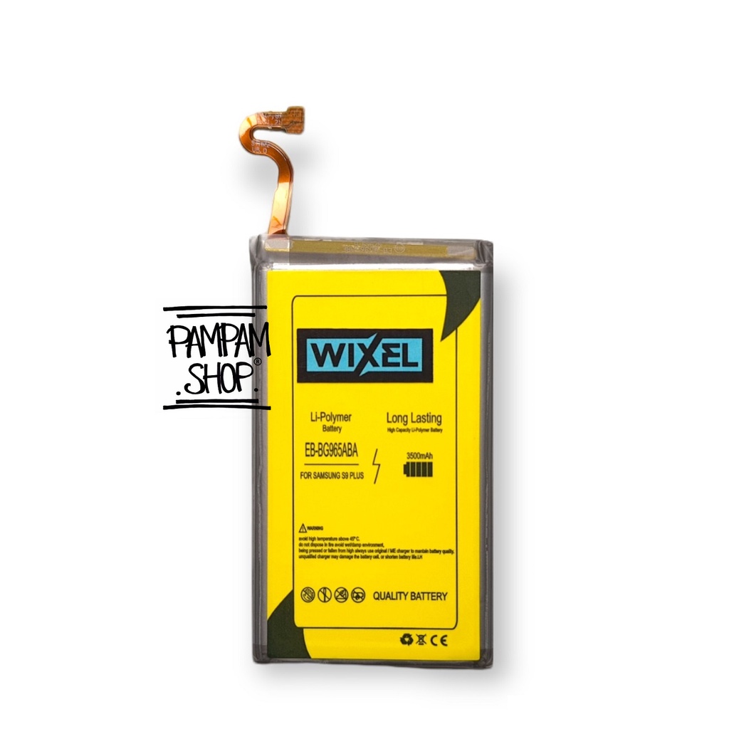 WIXEL ME Baterai Samsung Galaxy S9 Plus S9+ G965 EB-BG965ABA Real Capacity Battery Original Batre Batrai HP Handphone Ori