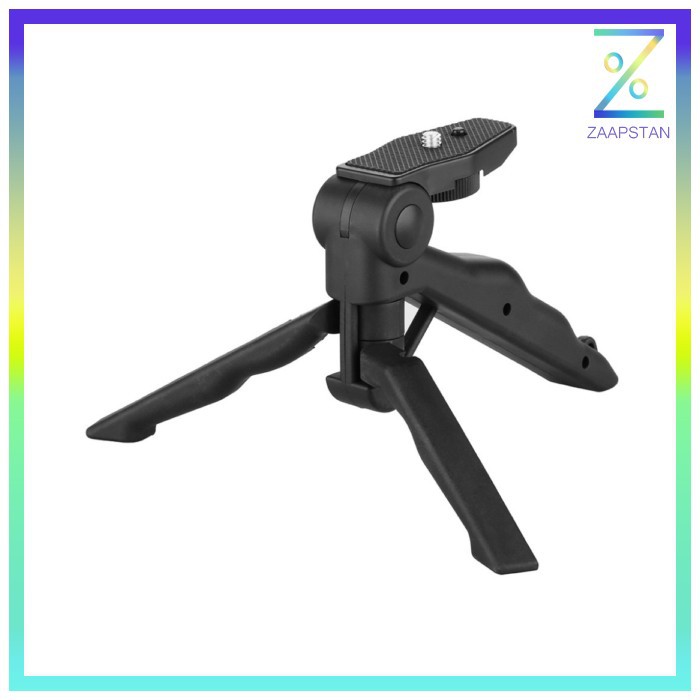 Taffware Mini Foldable Folding Tripod Stand - CP-GP264 - Black