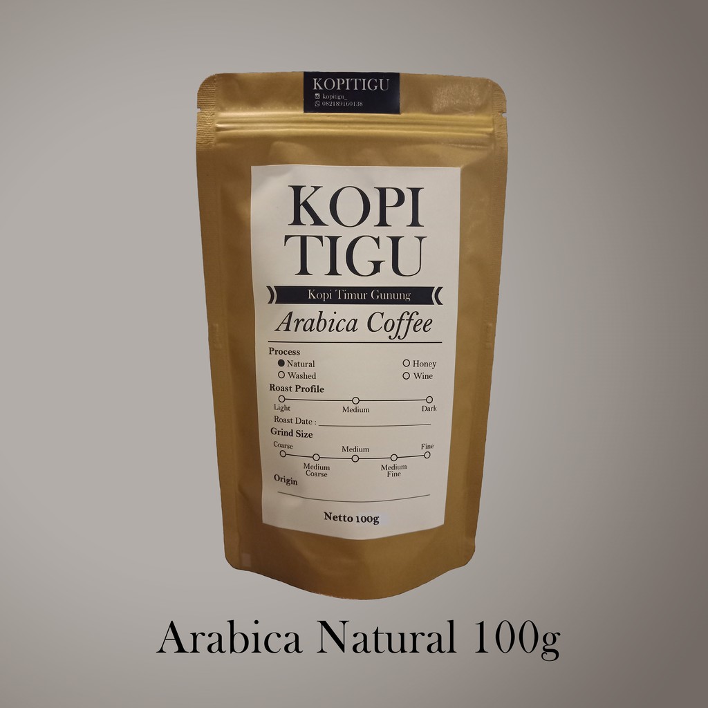 

KOPITIGU Arabica Natural Coffee Temanggung 100g