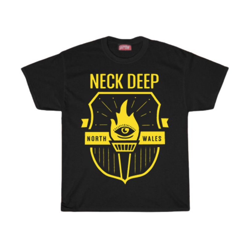 KAOS / T SHIRT / NECKDEEP / KAOS BAND NECKDEEP NORTH WALES