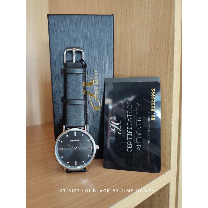 JAM TANGAN WANITA 8123 BLACK JIMS HONEY