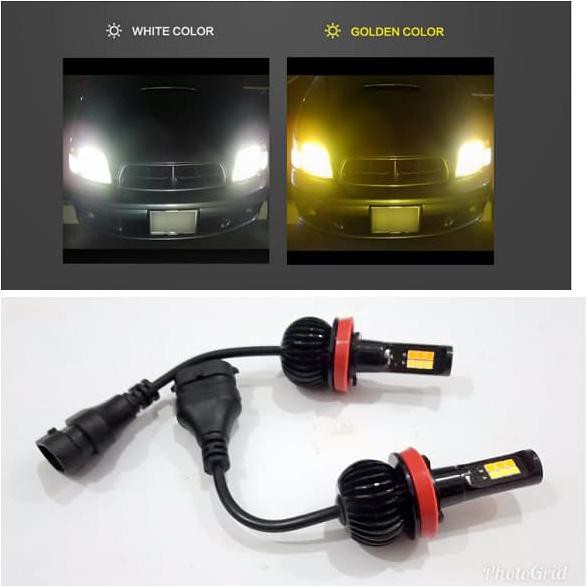 Fog Lamp Lampu Kabut Soket H16 H3 Dual Color Putih Kuning Otop44 Segera Beli