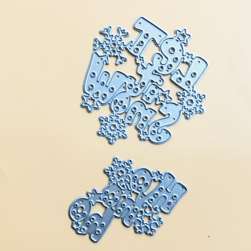 Cetakan Stensil Cutting Dies Motif Snowflake Bahan Metal Untuk Scrapbook / Craft DIY / Kartu