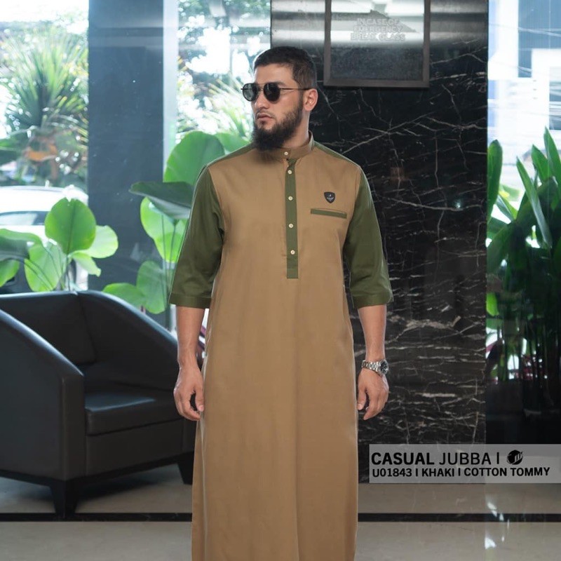 Samase Jubba Gamis Jubah Pria Lengan 3/4  Regular U018