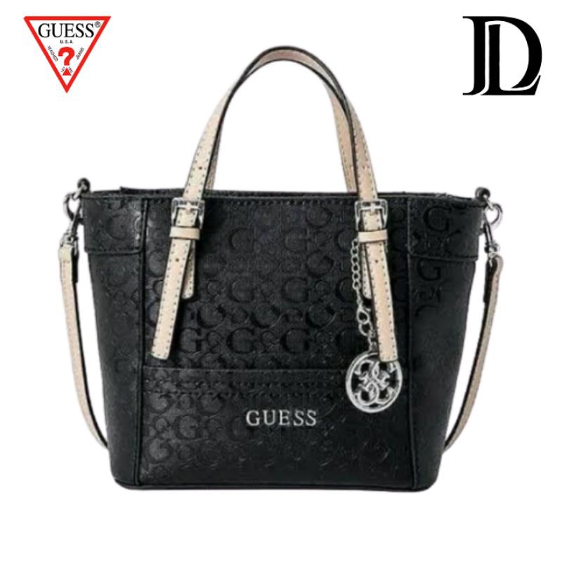 TAS TANGAN WANITA GUESS DELANEY HOLOGRAM MINI HAND BAG