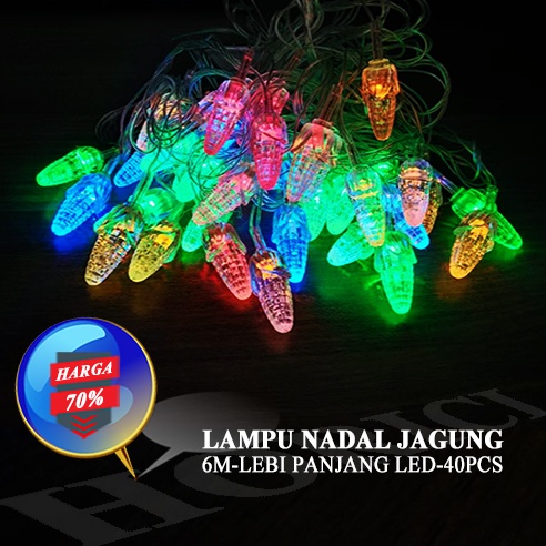 LAMPU NATAL BESAR JAGUNG/LAMPU LAMPU NATAL Lampu tidur Lampu lanskap Lampu TUMBLR LED PREMIUM  LAMPU NATAL JAGUNG/LAMPU TUMBLR/LAMPU HIAS 6M