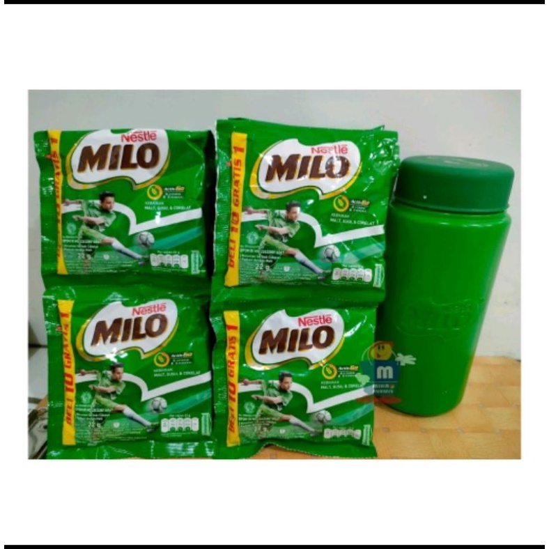 

PROMO TUMBLER MILO ACTIVE GO 22 GR 2 RENCENG (20 PCS) GRATIS 2 PCS MILO + 1 PCS SPORTY MILO TUMBLER