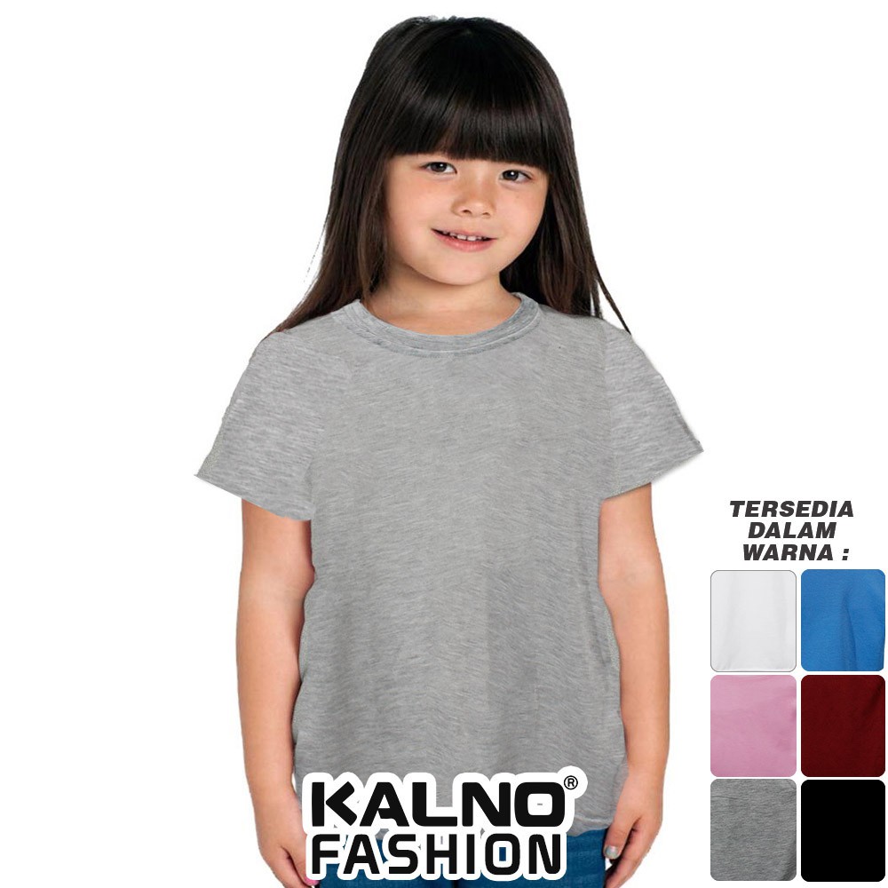 Baju Anak POLOS 003 - Anak Anak Umur 1 - 5 Tahun Ukuran SML Bahan Katun Polyester