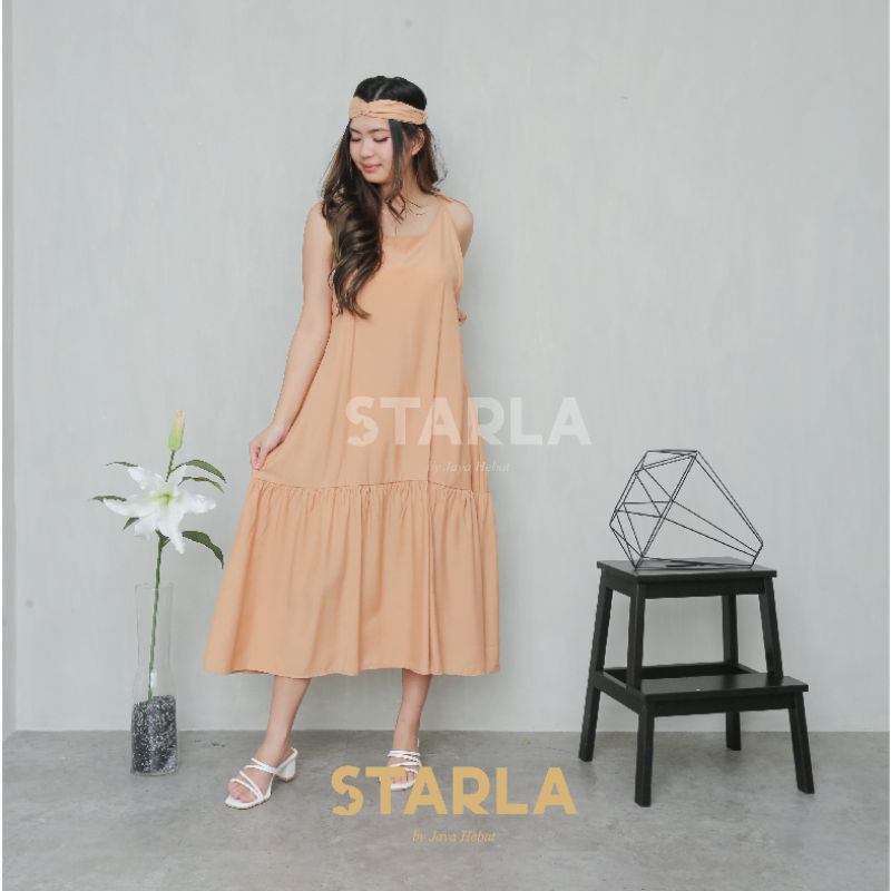 TANKTOP DRESS / DRESS WANITA CASUAL / LONG SILK TANKTOP DRESS / BAJU TIDUR WANITA SEXY / SUMMER DRESS AMBER STARLA