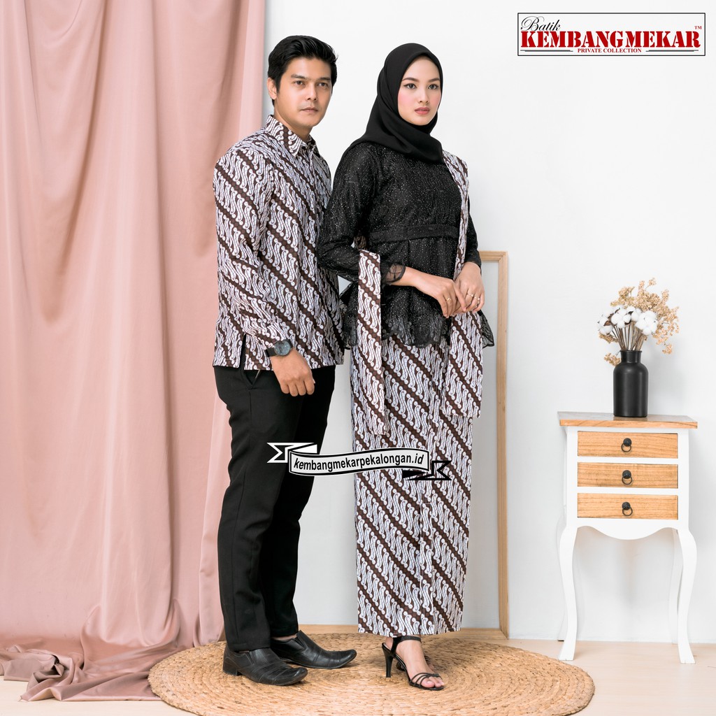 Couple Batik Exlusive Kemeja Dan Rok Wiron (parang kecil)