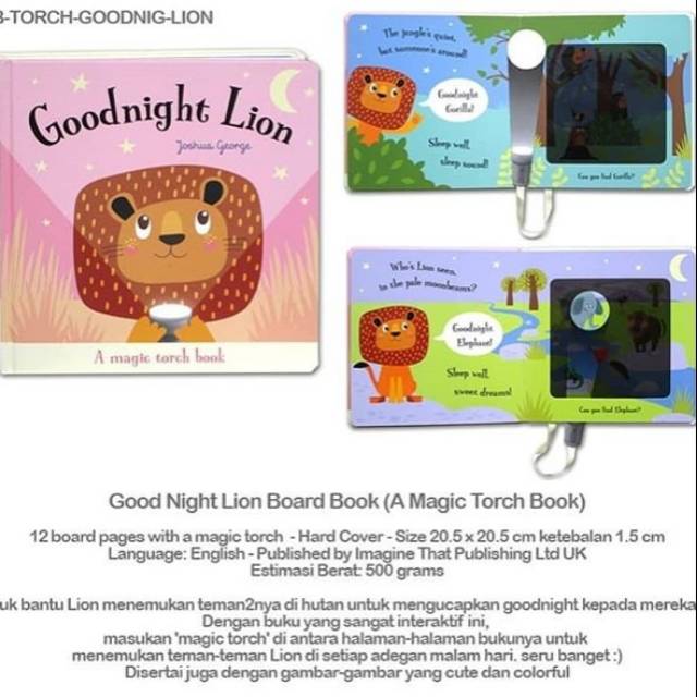 Good night lion board book. A magic torch book