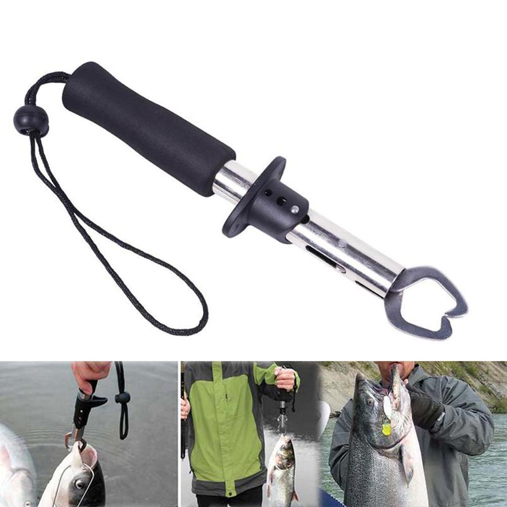 1Pcs Fishing Lure Umpan Pancing Ikan Grip Lip Pemicu Lock Gripper Klip Penjepit Grabber Tang Ikan Grab Fishing Tackle Box Alat Aksesori