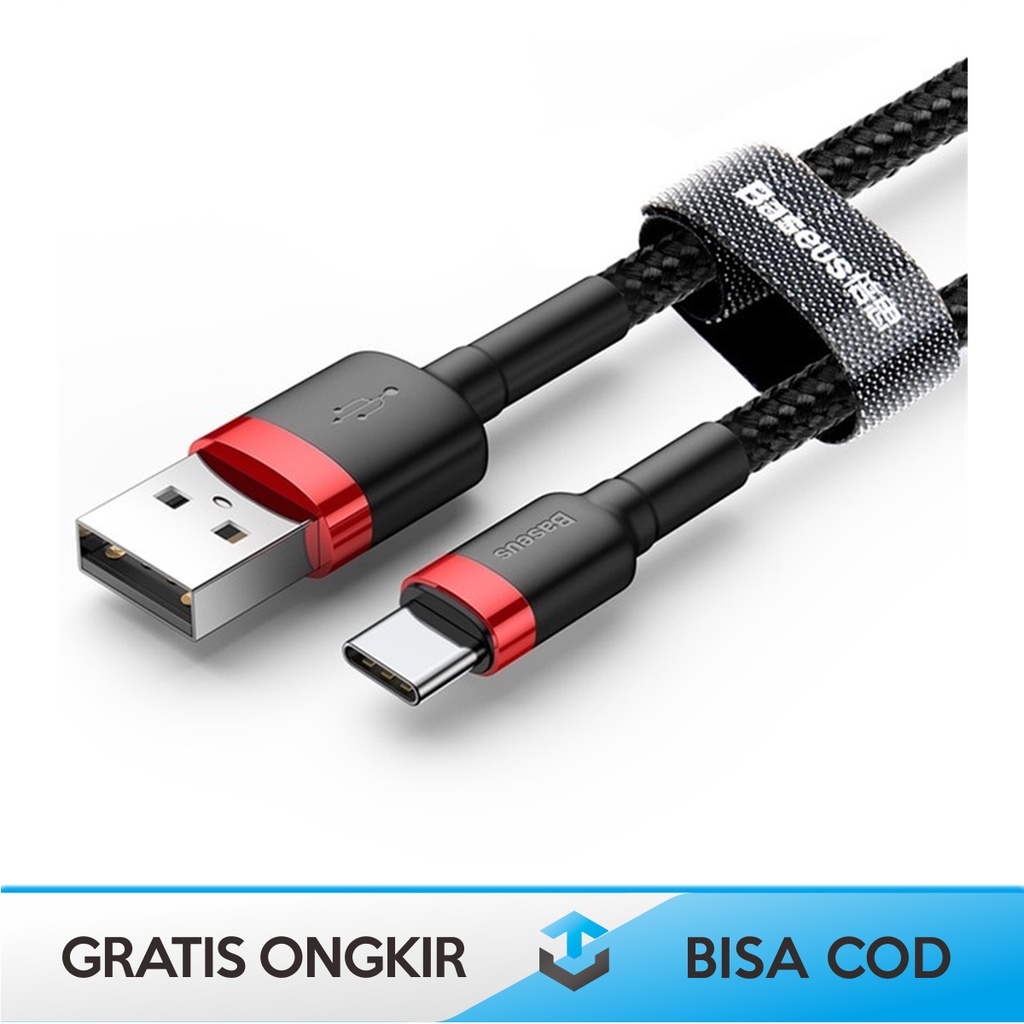 KABEL DATA USB TYPE C BASEUS CAFULE SUPPORT QUALCOMM 3.0 FAST CHARGING