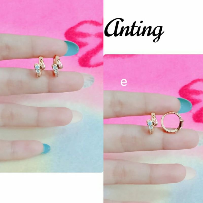 anting xuping berlapis emas