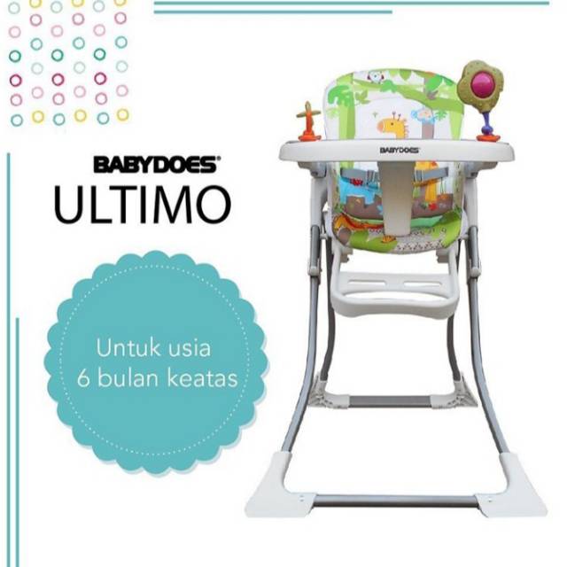  Kursi  Makan  High Chair BabyDoes Ultimo Shopee  Indonesia