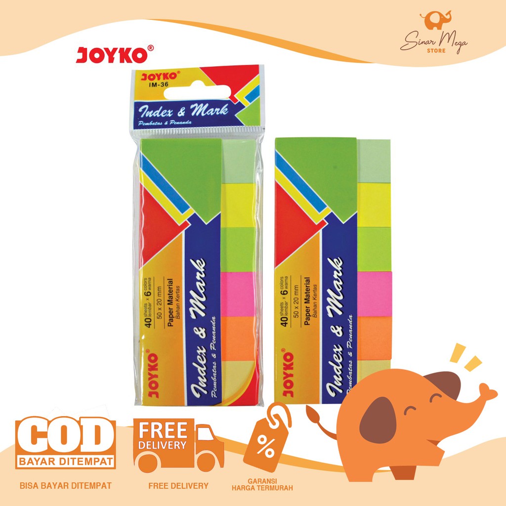 

Joyko Kertas Pembatas Penanda Index & Memo IM-36 Lucu Unik Murah
