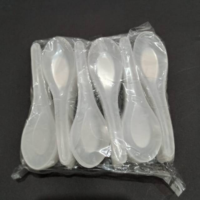 Sendok Plastik / Sendok Bebek Plastik 1 gross isi 144 pcs