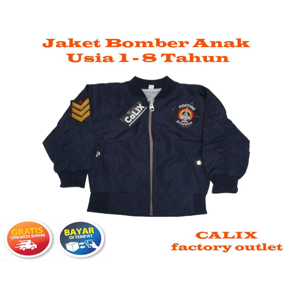 Jaket Bomber Anak 1-2thn Jaket Anak Murah