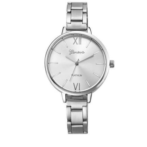 (BISA COD) JAM TANGAN WANITA GENEVA / JAM TANGAN WANITA GENEVA SILVER