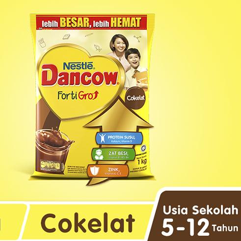 

SALE!!Dancow Fortigro Susu Bubuk Anak Cokelat Pouch 1 kg|KD3