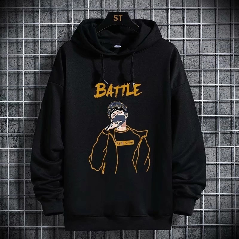 Sweater Pria Grosir Berkualitas - Battle Sweater Cowo