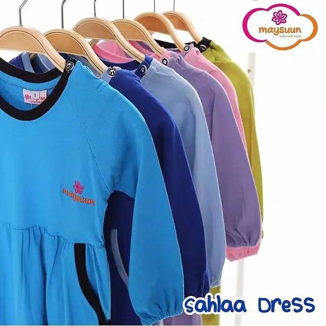 Sahla dress gamis anak kaos daily
