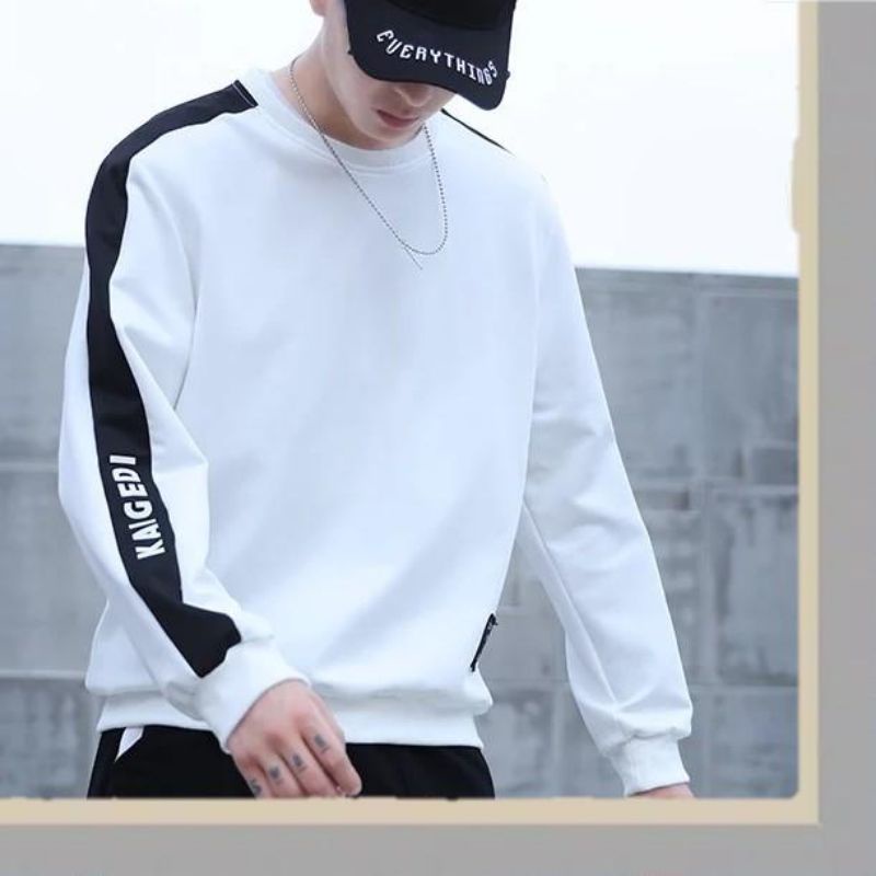 APPAREL PRIA Jaket Crewneck O-NECK Basic Terbaru Yang Lagi Trend Sekarang 2023
