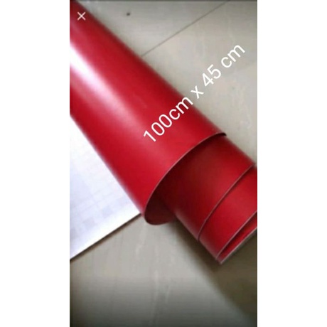 Stiker Skotlet motor merah doff,