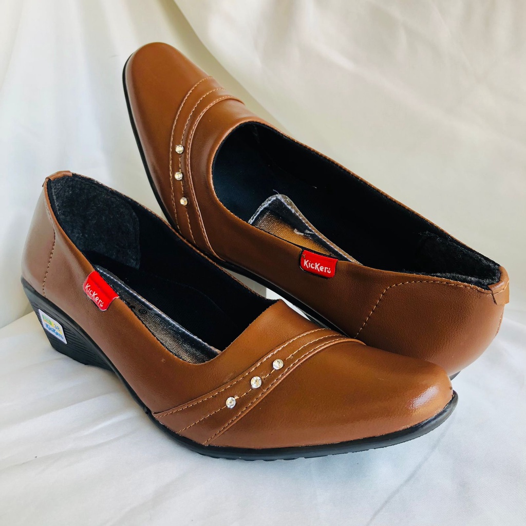 PANTOFEL D25 3 kerja cewek sepatu formal wanita terlaris kece kampus kantor populer trandy TERMURAH