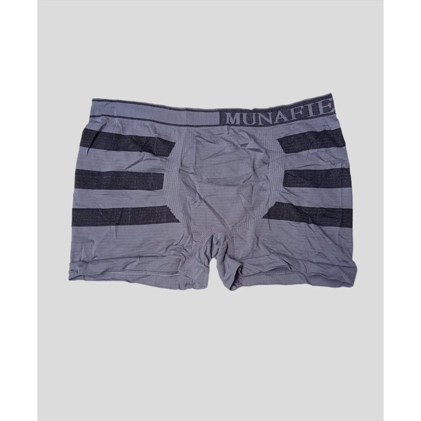 MJS 833 - Celana Dalam Pria Garis  Boxer Underware Import Bahan Adem Melar Stretch